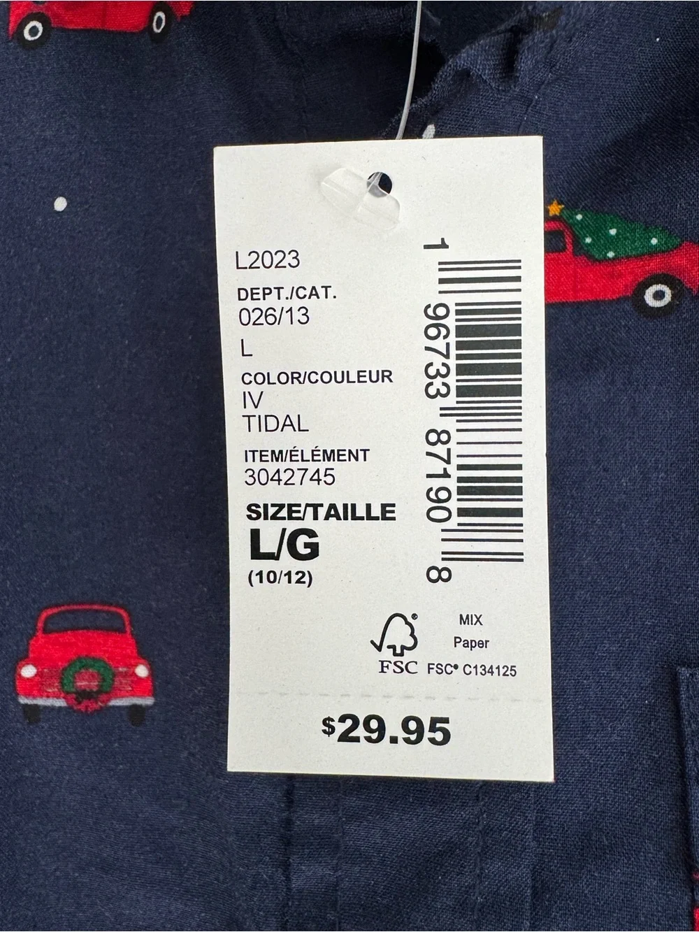 The Children's Place Boys Navy Button-Down Shirt with Red Car Print